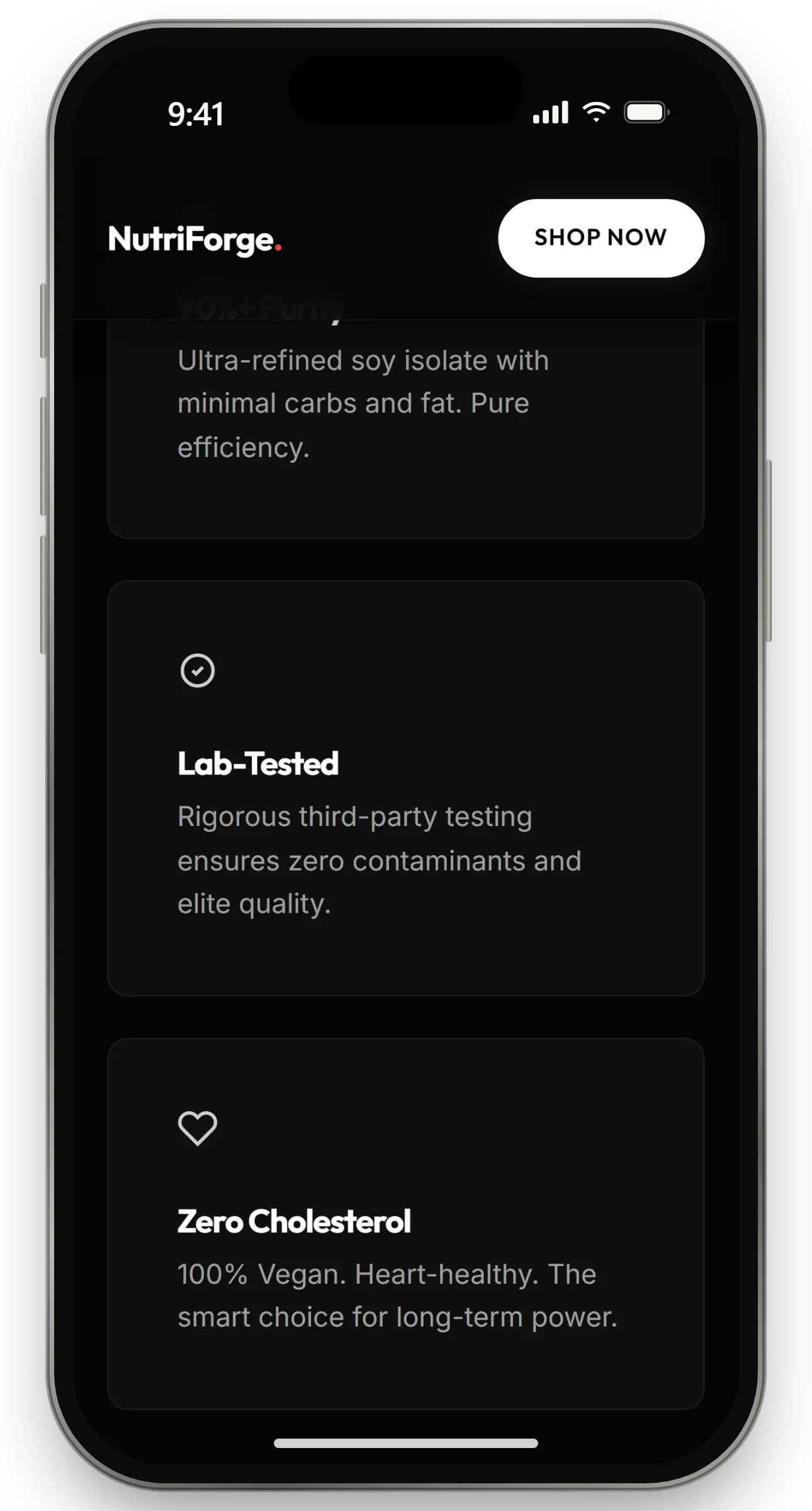 Benefits on a phone