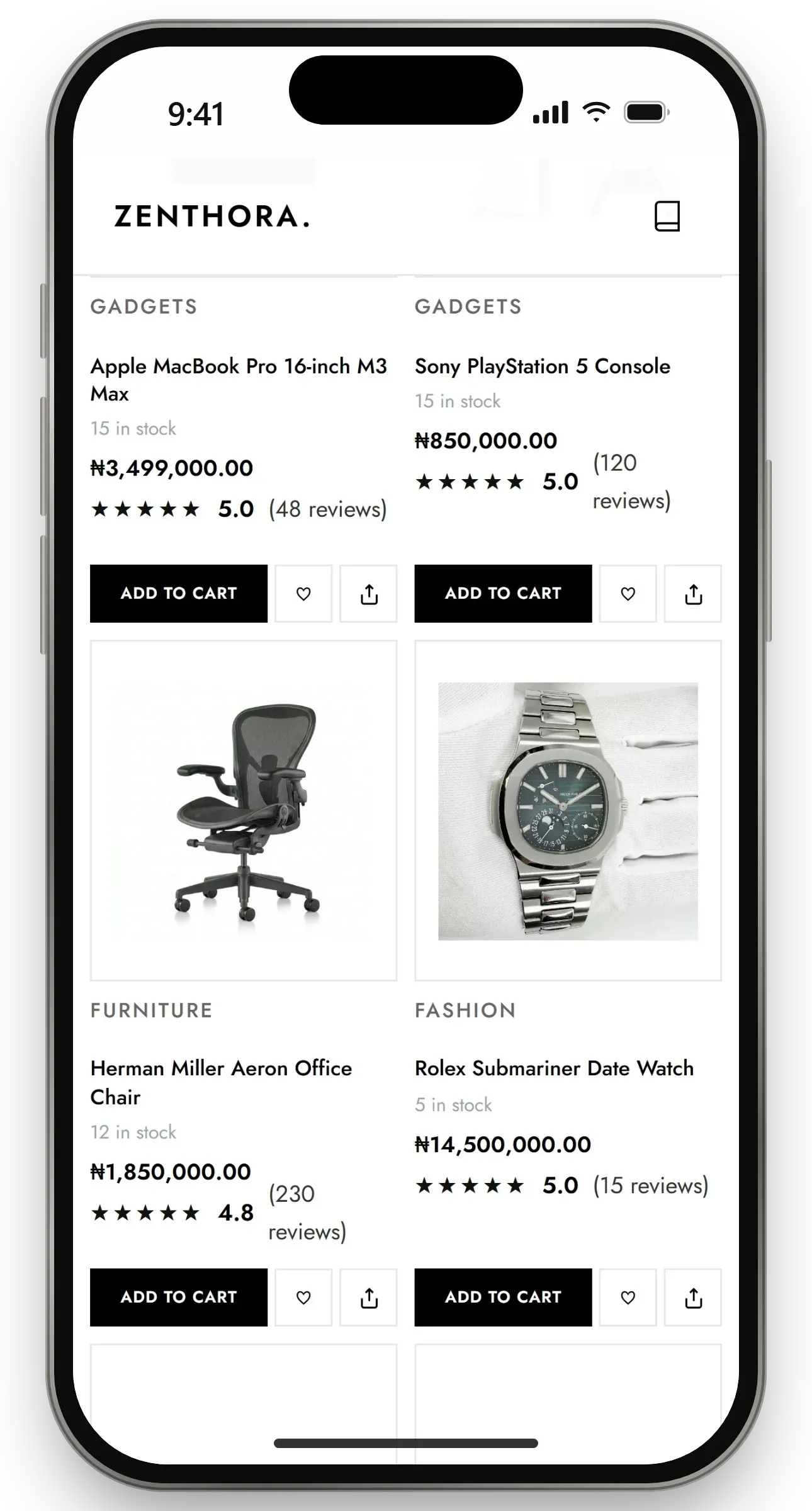 Collection on a phone