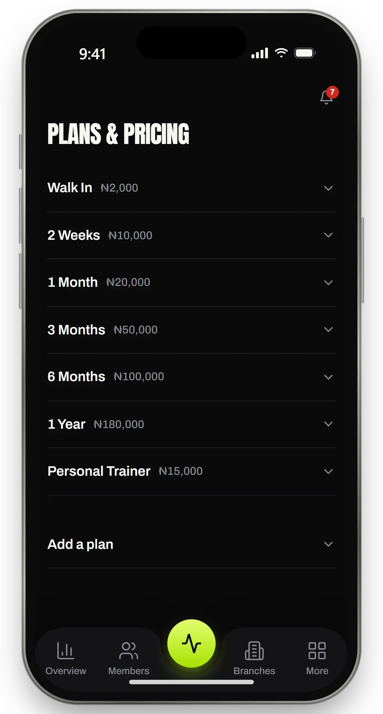Plans and prices